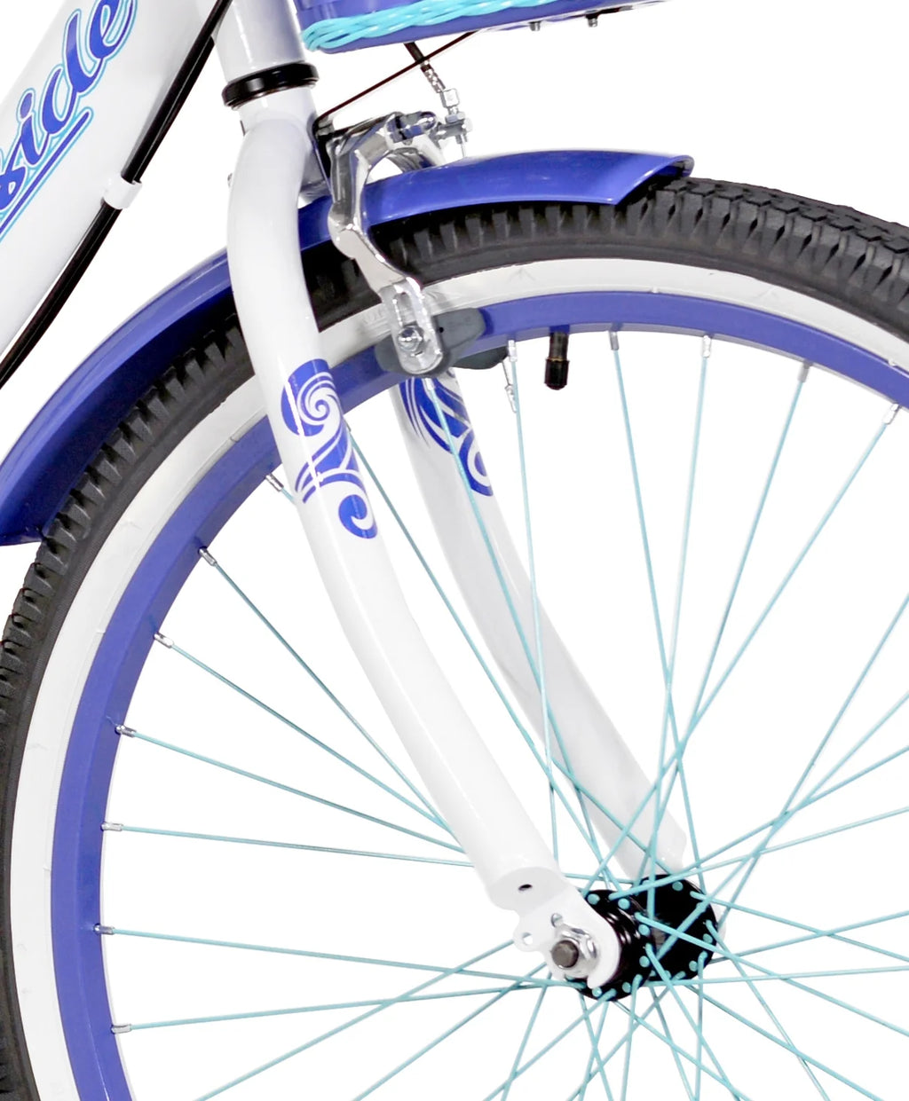 24" Kent Bayside Multi-Speed Girl'S Bike, White/Purple, Ages 12+ Years