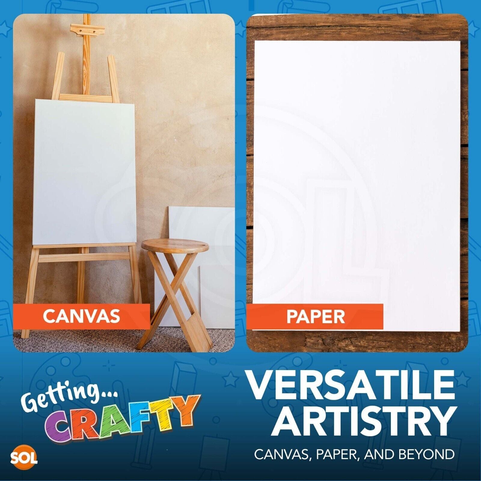 8-24PK Paint Sticks for Kids Children Assorted Colours Painting Arts Crafts Set